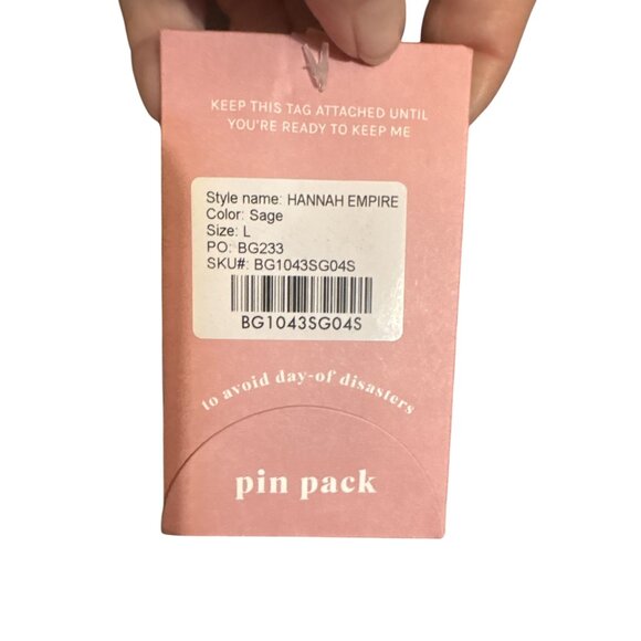 Hannah Empire Maxi Dress Sage By Birdy Grey L NWT - Picture 4 of 6